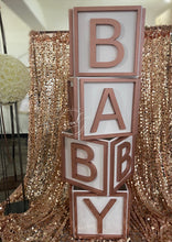 Load image into Gallery viewer, Huge Baby Blocks Prop! Photo shoot, candy buffet, baby shower!

