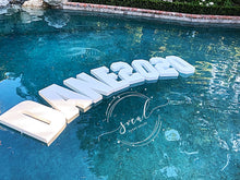Load image into Gallery viewer, Pool float Custom party Float Decoration Floating Prop Giant Numbers Letters - Wedding, Birthday, Grad
