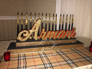 Sweet 16 Candelabra, Quince or Mitzvah Candlelighting Ceremony