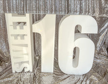 Load image into Gallery viewer, Large Freestanding Foam Letters set- Prop, Dessert Table for Sweet 16

