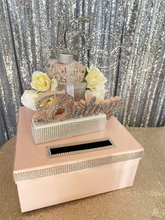 Load image into Gallery viewer, Roses and Tiara Birthday, 30th,40th, 50th, Sweet 16, Quince or Mitzvah Tower Card Box
