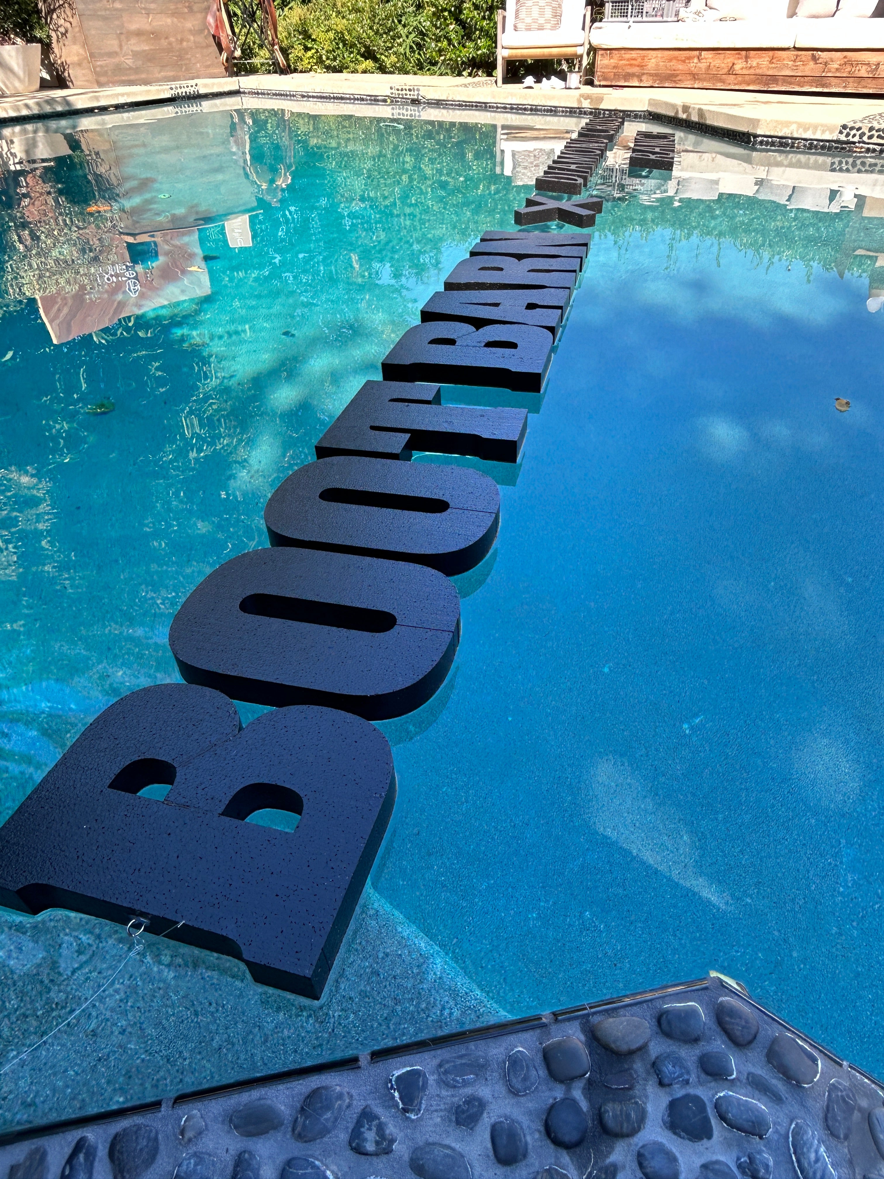 Pool Party Custom Float Decoration Floating Prop Numbers Letters - Cor