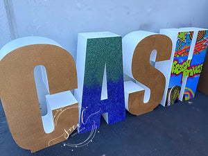 California store PICK UP- 30” Large Freestanding Foam Letters Priced E –  SoCal Event Decor