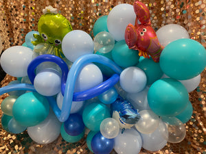 Fun Mini Themed Balloon Wall