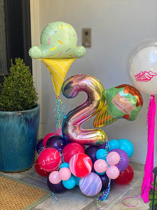 Add on Personalized Mylar balloons with any balloon delivery! Local Orange County CA Delivery