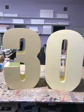 Load image into Gallery viewer, California store PICK UP- 30” Large Freestanding Foam Letters Priced EACH for Prop or Candy Dessert Table Wedding, Graduation, Birthday

