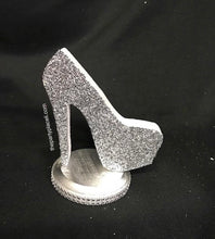 Load image into Gallery viewer, Cake topper with custom silhouette! Any age, number, shape, 16, 15, Stiletto, Cinderella
