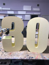 Load image into Gallery viewer, Santa Ana, California store PICK UP- 36” Large Freestanding Foam Letters Priced EACH for Prop or Candy Dessert Table Wedding, Graduation, Birthday
