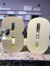 Load image into Gallery viewer, 36” Large Freestanding Foam Letters Priced EACH for Prop or Candy Dessert Table Wedding, Graduation, Birthday
