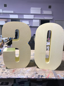Santa Ana, California store PICK UP- 36” Large Freestanding Foam Letters Priced EACH for Prop or Candy Dessert Table Wedding, Graduation, Birthday
