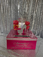 Load image into Gallery viewer, Stiletto &amp; Roses Tower Themed Card Box Money Box
