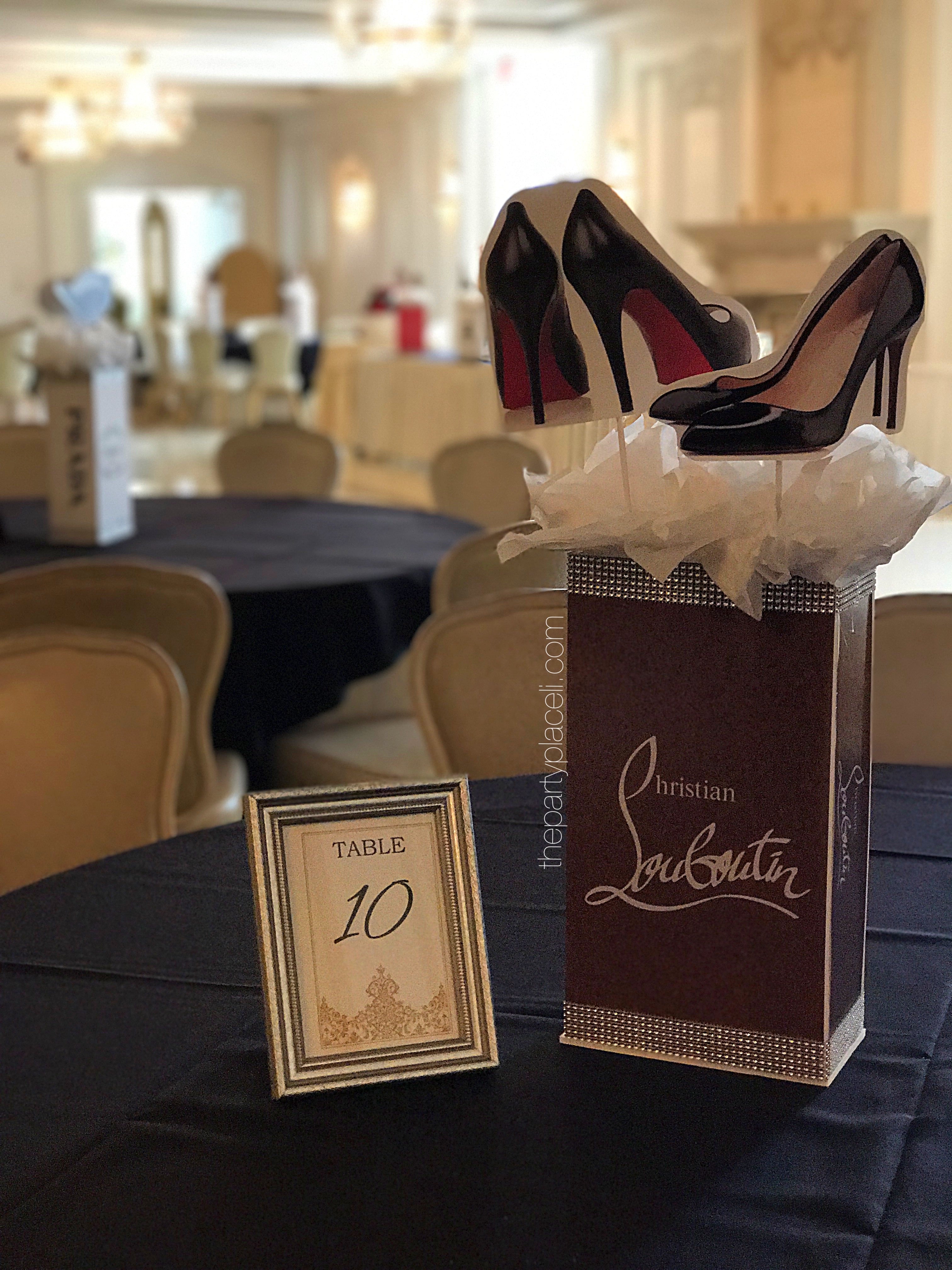 Shopping and Fashion Themed Centerpieces for Sweet 16, 21st, 30th, 40t –  SoCal Event Decor