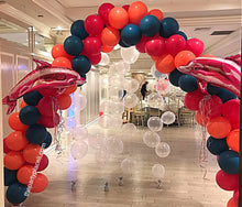 Load image into Gallery viewer, Triple Swirl or Rainbow Balloon Arch Delivered in Orange County California
