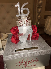 Load image into Gallery viewer, Stiletto &amp; Roses Tower Themed Card Box Money Box
