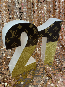 Fashion Themed Custom Numbers or Letters