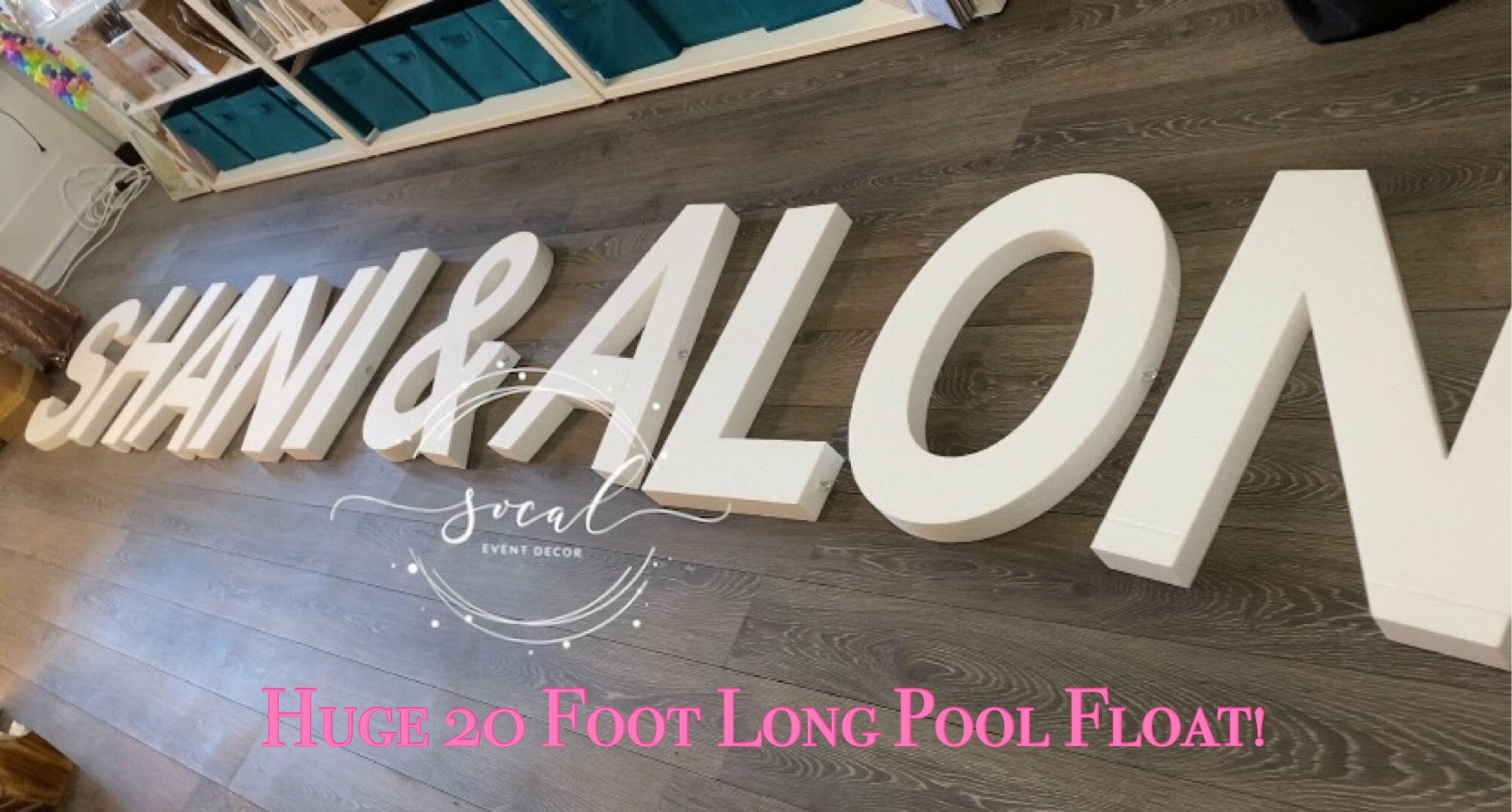Pool Floater Sign Prop Letters, Pool Floats & Signs